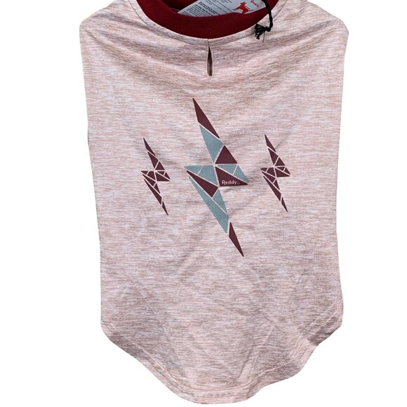 Reddy Pet Dog T-Shirt L With Reflective Lightning Print Maroon Pink - Picture 2 of 4